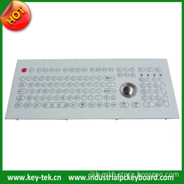 Membrane Industrial Easy Clean Keyboard with Trackball